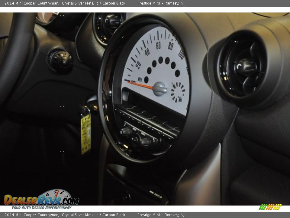 2014 Mini Cooper Countryman Crystal Silver Metallic / Carbon Black Photo #9