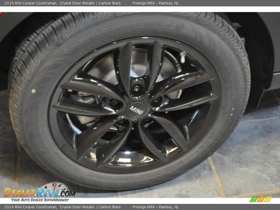 2014 Mini Cooper Countryman Crystal Silver Metallic / Carbon Black Photo #12