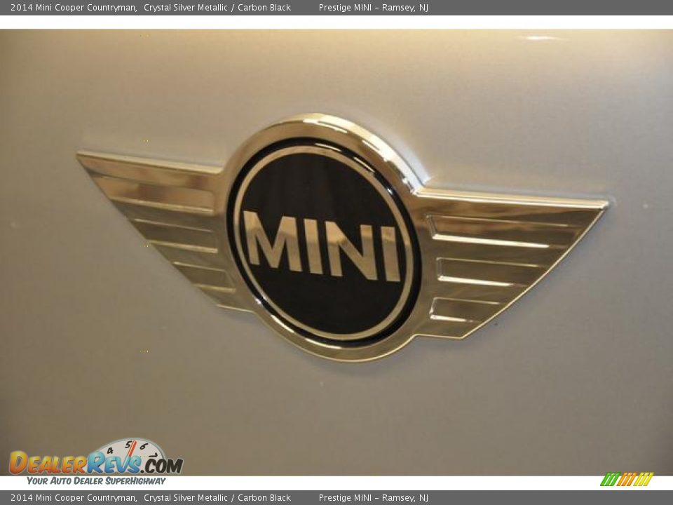 2014 Mini Cooper Countryman Crystal Silver Metallic / Carbon Black Photo #16