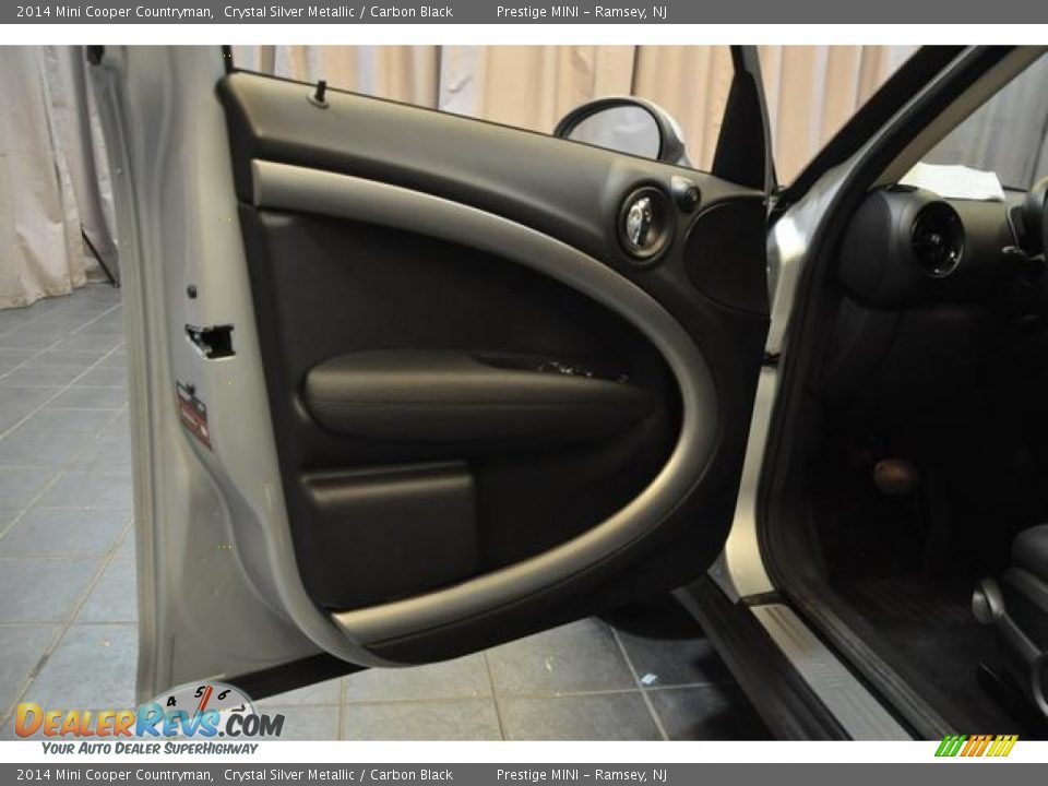 2014 Mini Cooper Countryman Crystal Silver Metallic / Carbon Black Photo #23