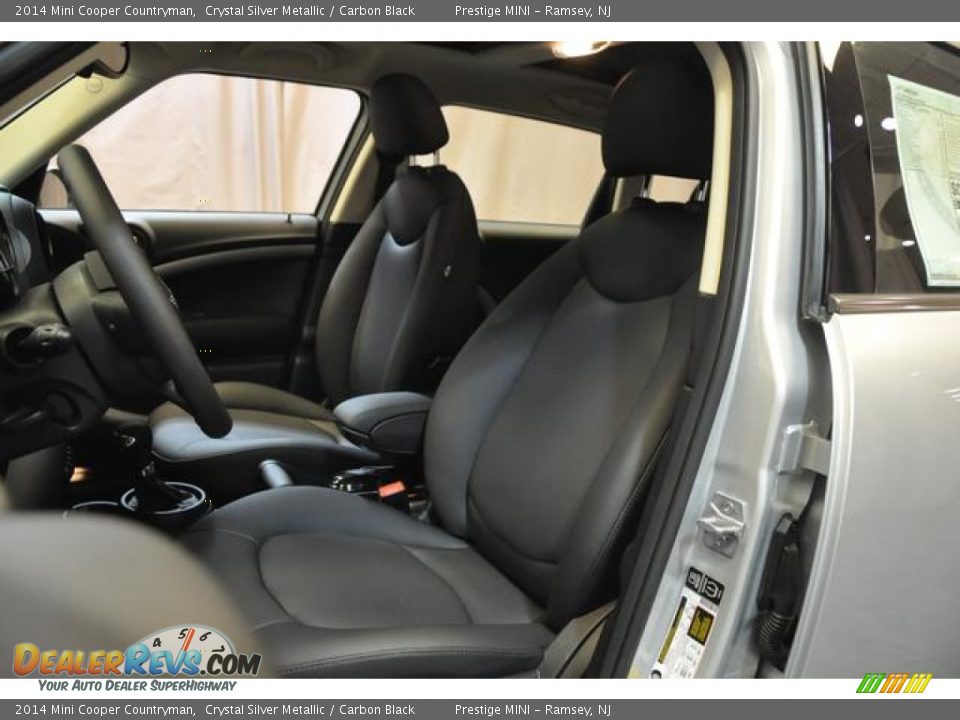 2014 Mini Cooper Countryman Crystal Silver Metallic / Carbon Black Photo #24