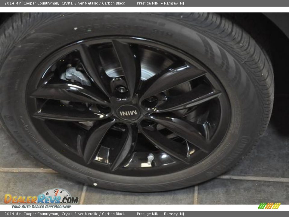 2014 Mini Cooper Countryman Crystal Silver Metallic / Carbon Black Photo #25