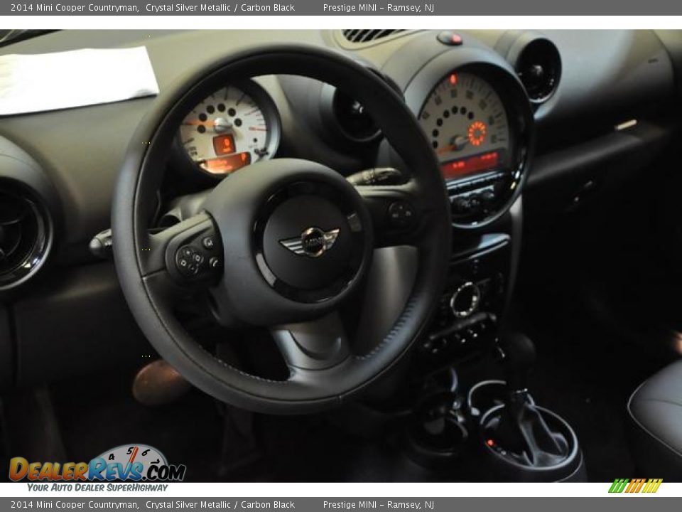 2014 Mini Cooper Countryman Crystal Silver Metallic / Carbon Black Photo #29