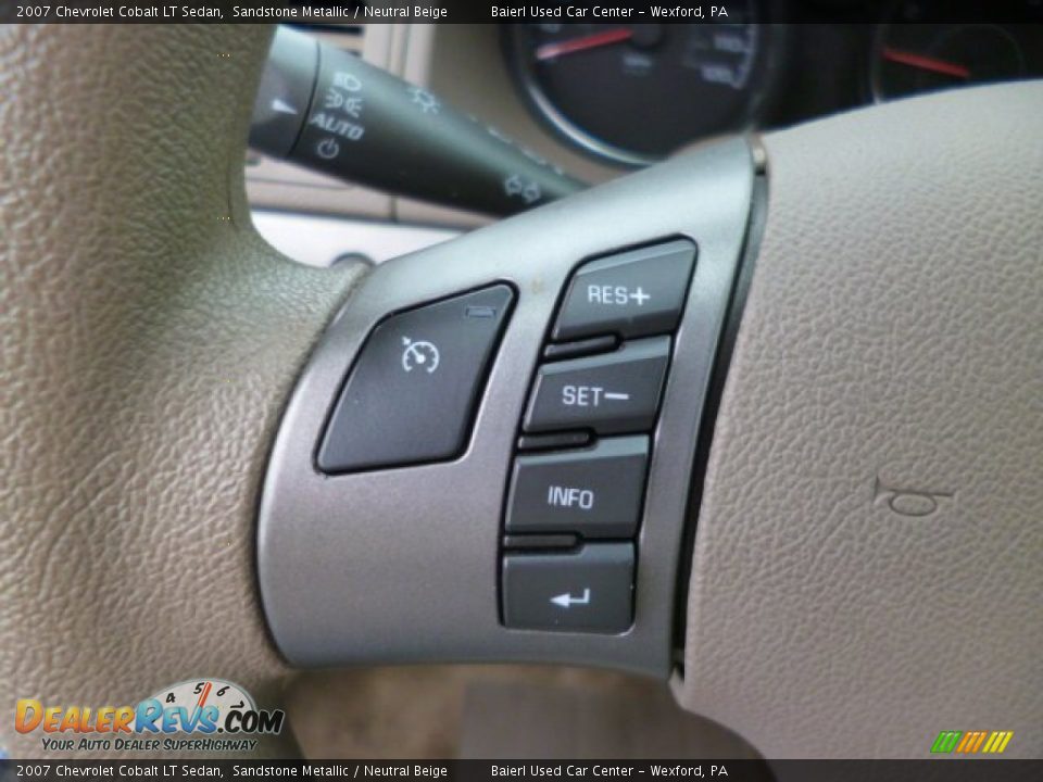 2007 Chevrolet Cobalt LT Sedan Sandstone Metallic / Neutral Beige Photo #18
