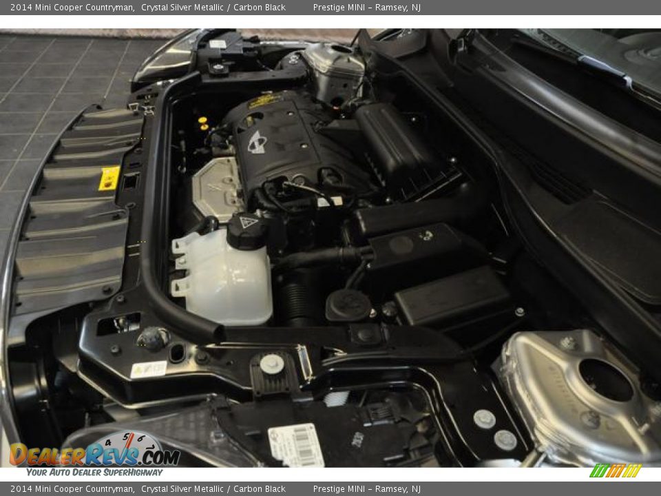 2014 Mini Cooper Countryman Crystal Silver Metallic / Carbon Black Photo #31