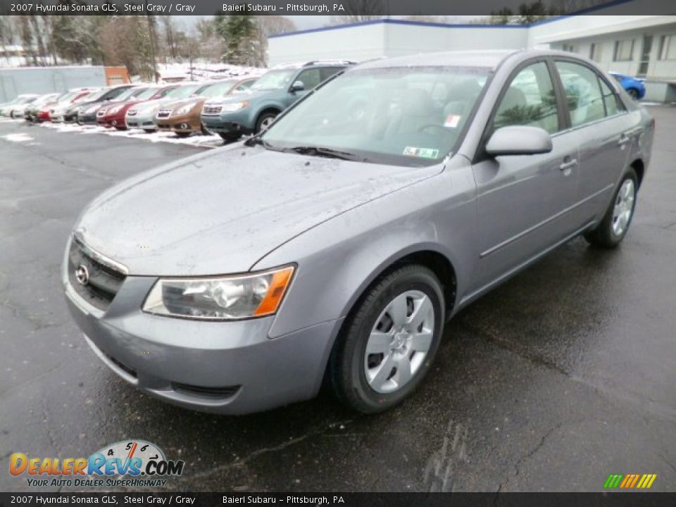 Front 3/4 View of 2007 Hyundai Sonata GLS Photo #3