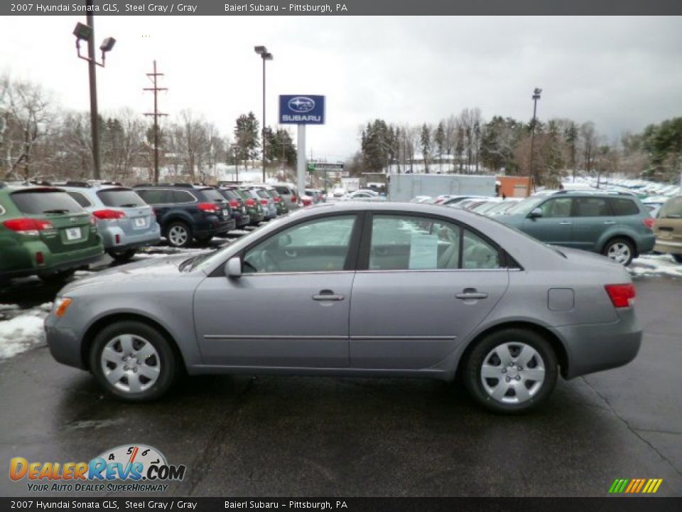 2007 Hyundai Sonata GLS Steel Gray / Gray Photo #4