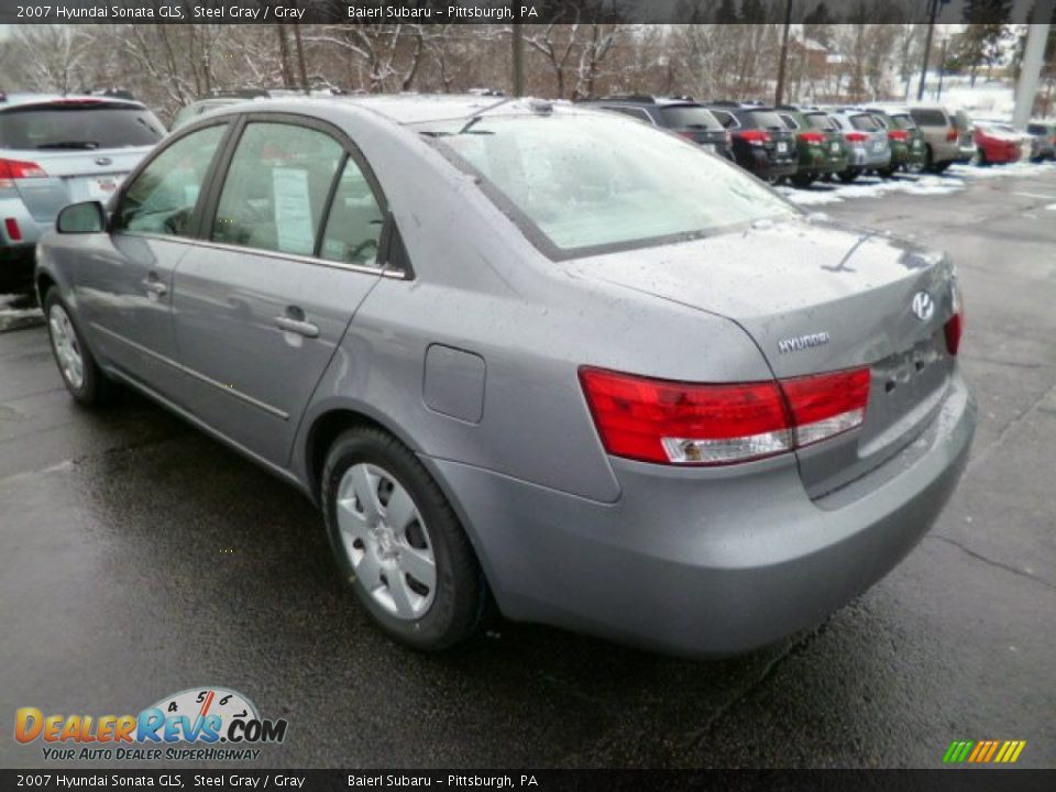 2007 Hyundai Sonata GLS Steel Gray / Gray Photo #5