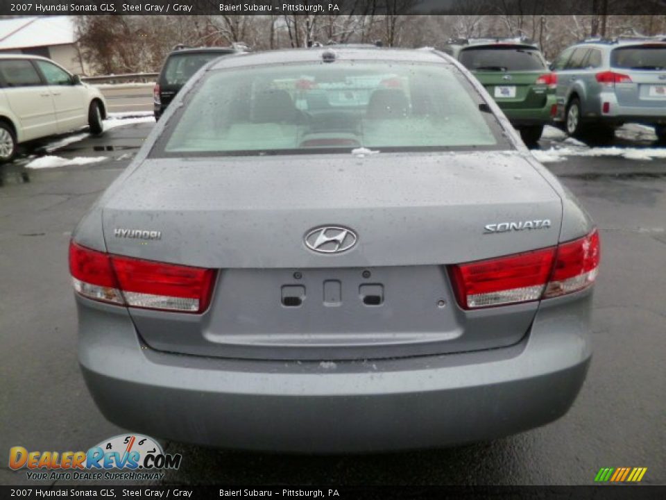 2007 Hyundai Sonata GLS Steel Gray / Gray Photo #6