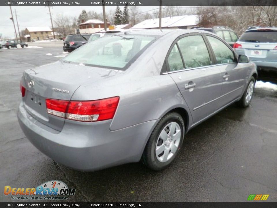 2007 Hyundai Sonata GLS Steel Gray / Gray Photo #7