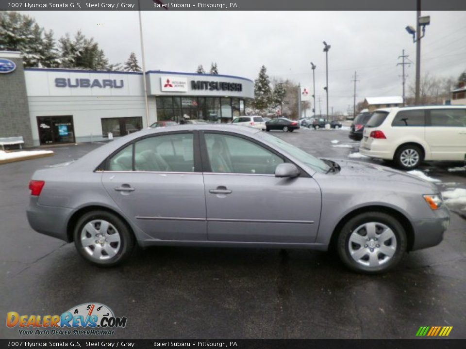 2007 Hyundai Sonata GLS Steel Gray / Gray Photo #8