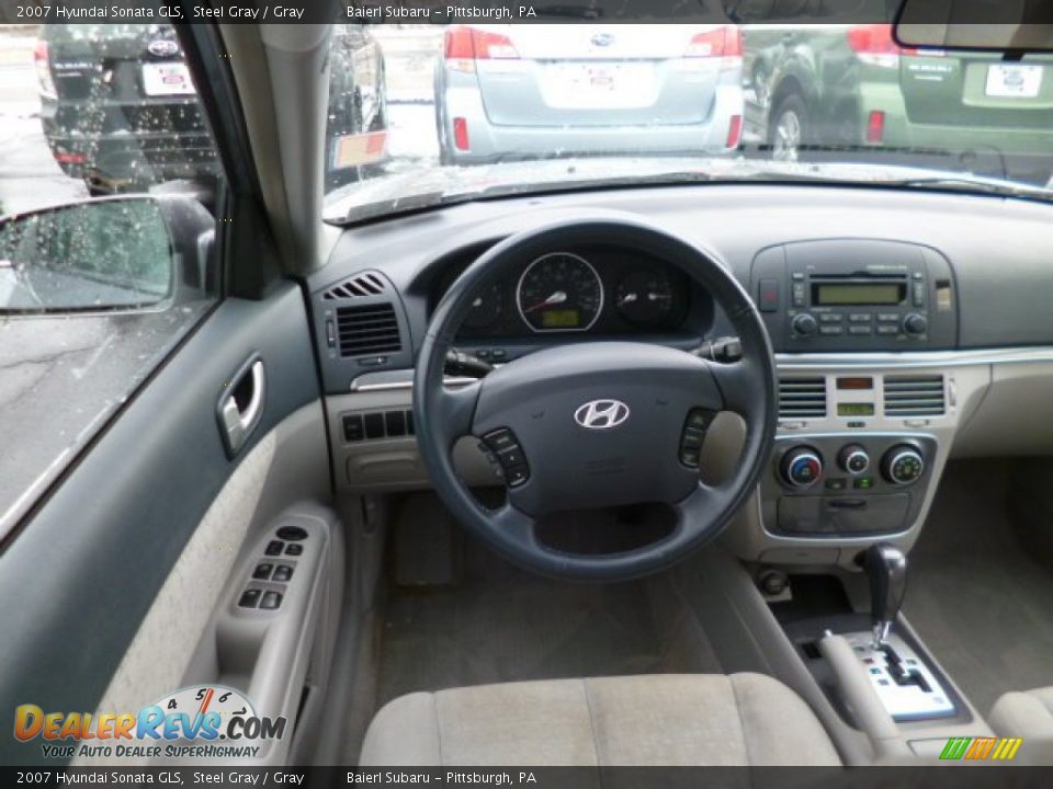 2007 Hyundai Sonata GLS Steel Gray / Gray Photo #14
