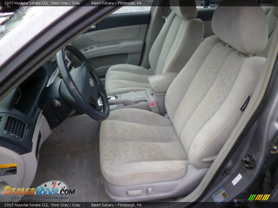 2007 Hyundai Sonata GLS Steel Gray / Gray Photo #15