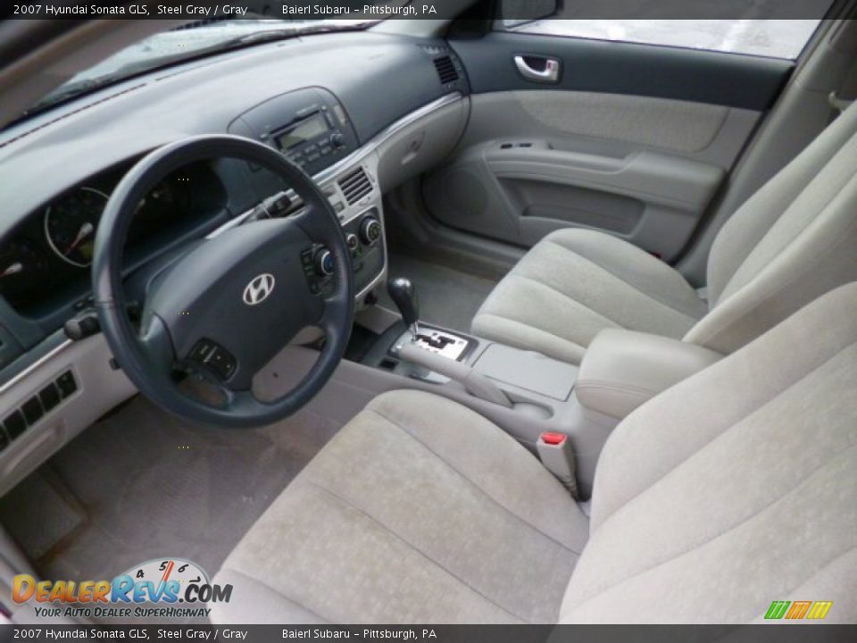 2007 Hyundai Sonata GLS Steel Gray / Gray Photo #16