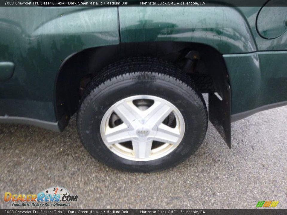 2003 Chevrolet TrailBlazer LT 4x4 Dark Green Metallic / Medium Oak Photo #7