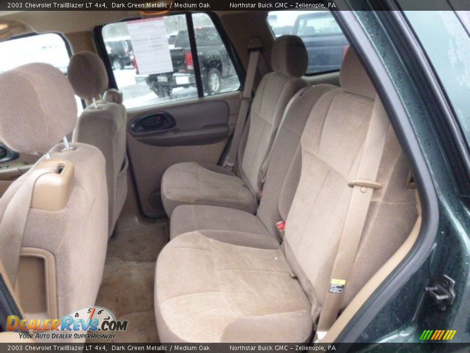 2003 Chevrolet TrailBlazer LT 4x4 Dark Green Metallic / Medium Oak Photo #9