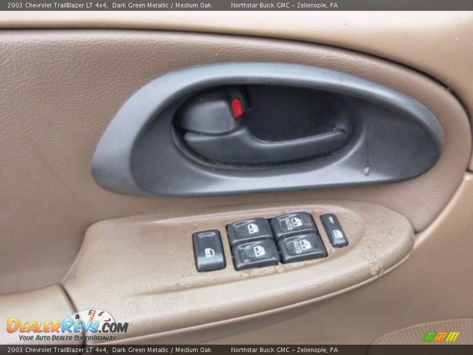 2003 Chevrolet TrailBlazer LT 4x4 Dark Green Metallic / Medium Oak Photo #10
