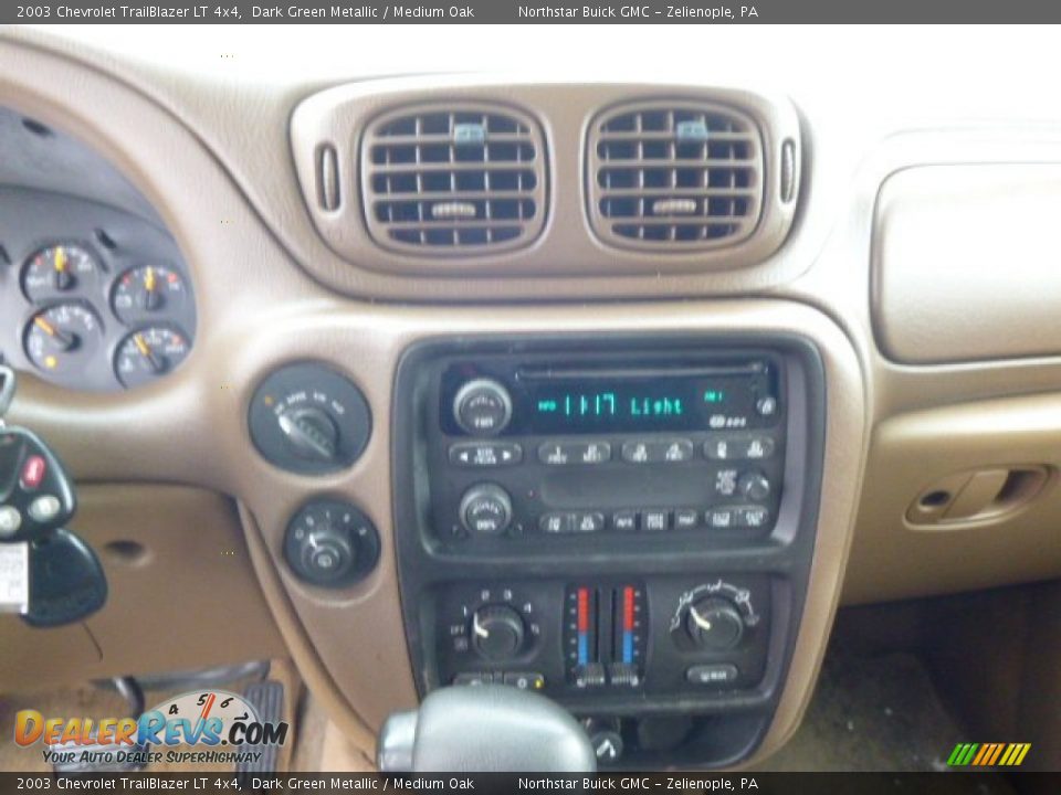 2003 Chevrolet TrailBlazer LT 4x4 Dark Green Metallic / Medium Oak Photo #11