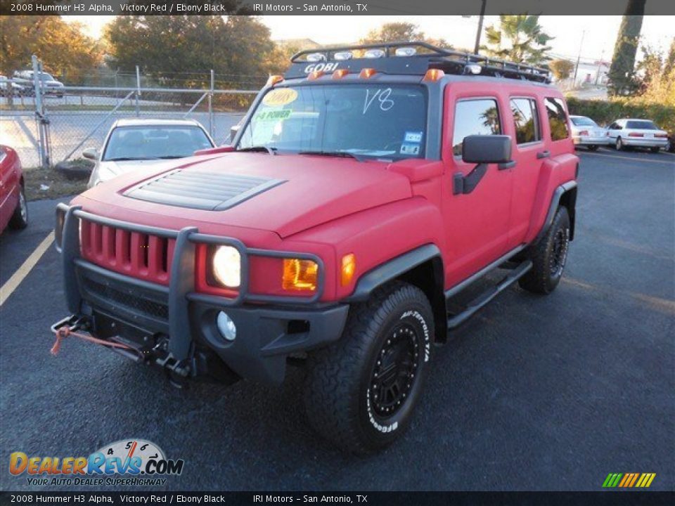 2008 Hummer H3 Alpha Victory Red / Ebony Black Photo #1