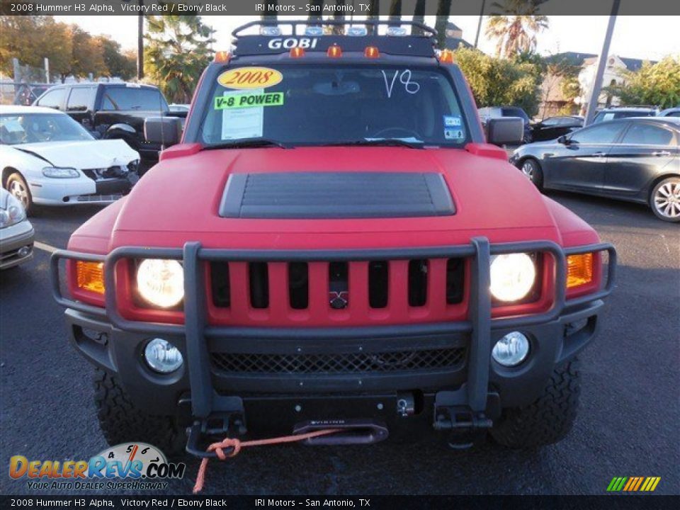 2008 Hummer H3 Alpha Victory Red / Ebony Black Photo #2