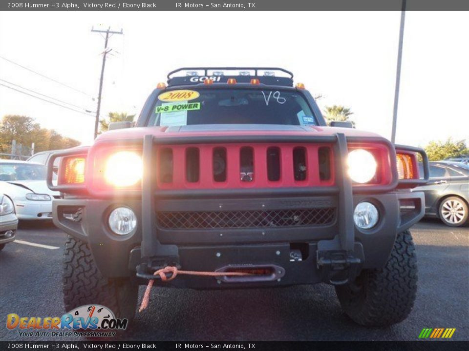 2008 Hummer H3 Alpha Victory Red / Ebony Black Photo #3