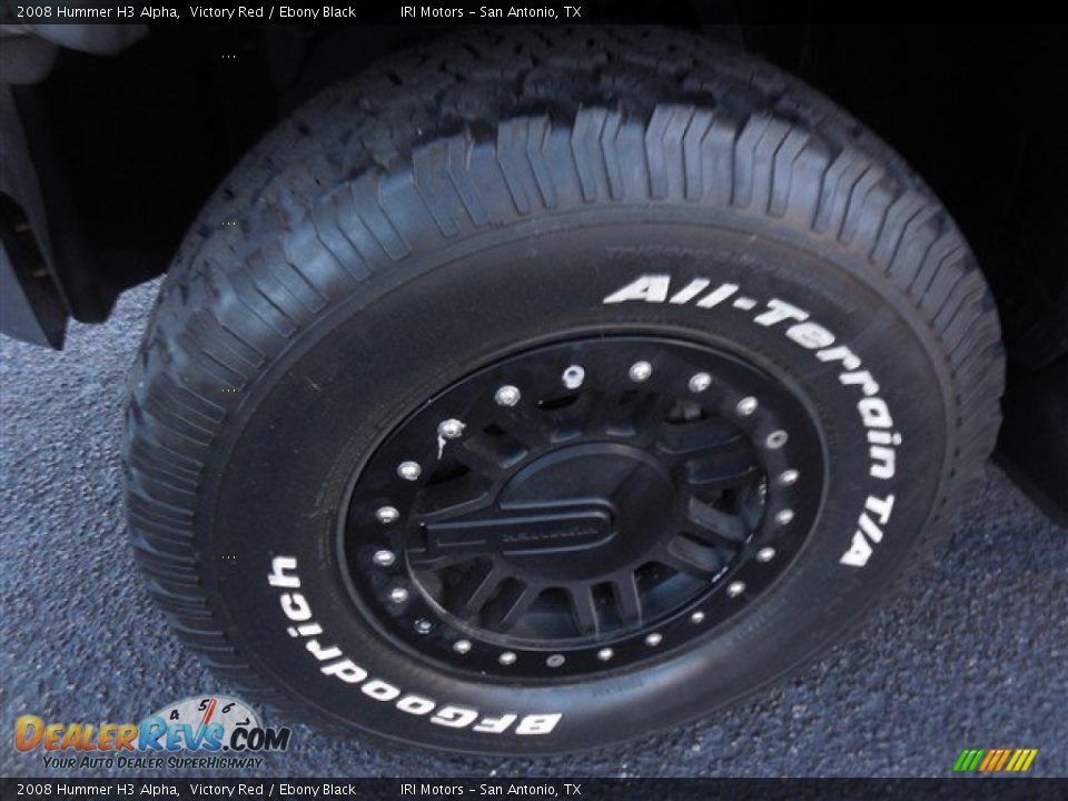 2008 Hummer H3 Alpha Victory Red / Ebony Black Photo #5