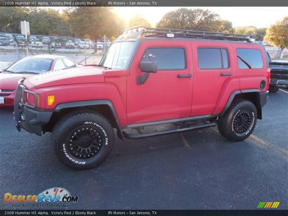 2008 Hummer H3 Alpha Victory Red / Ebony Black Photo #6
