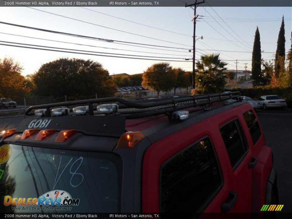 2008 Hummer H3 Alpha Victory Red / Ebony Black Photo #7