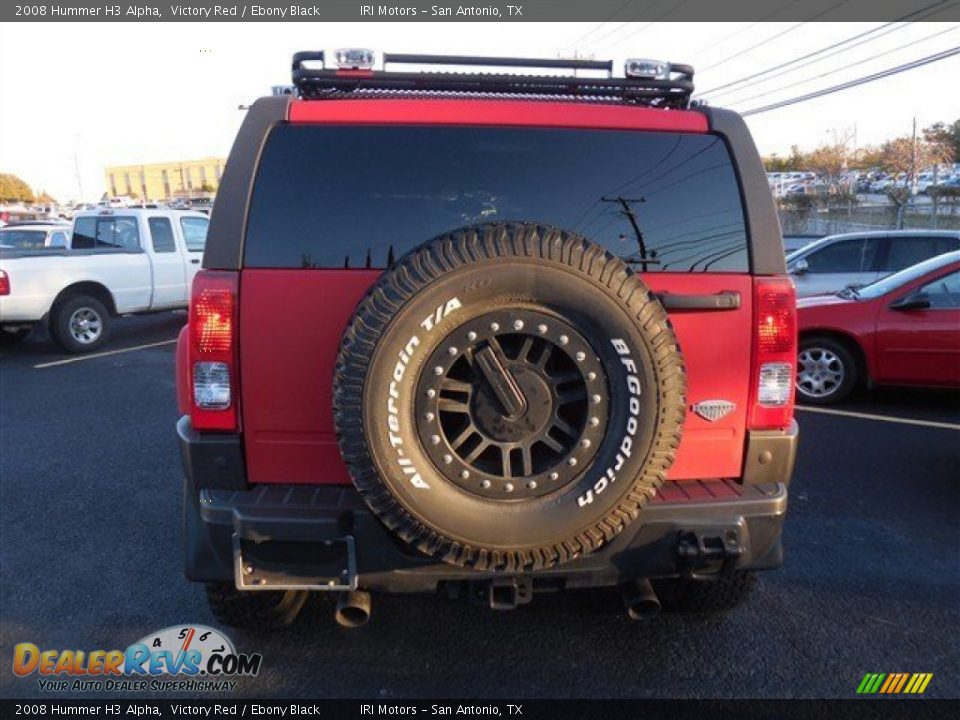 2008 Hummer H3 Alpha Victory Red / Ebony Black Photo #9