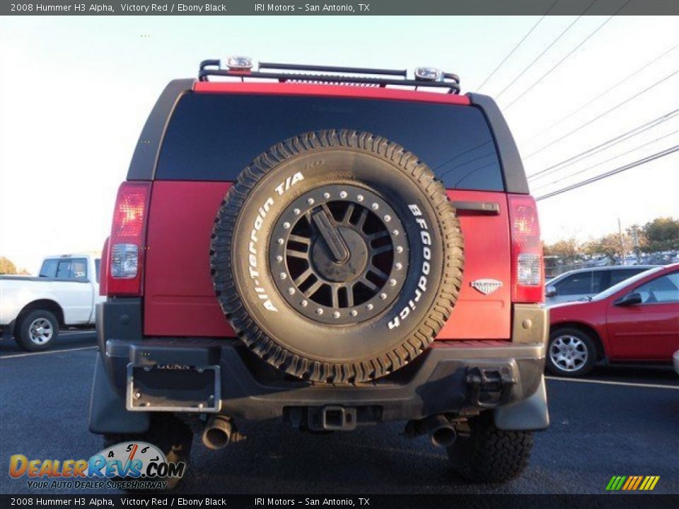 2008 Hummer H3 Alpha Victory Red / Ebony Black Photo #10