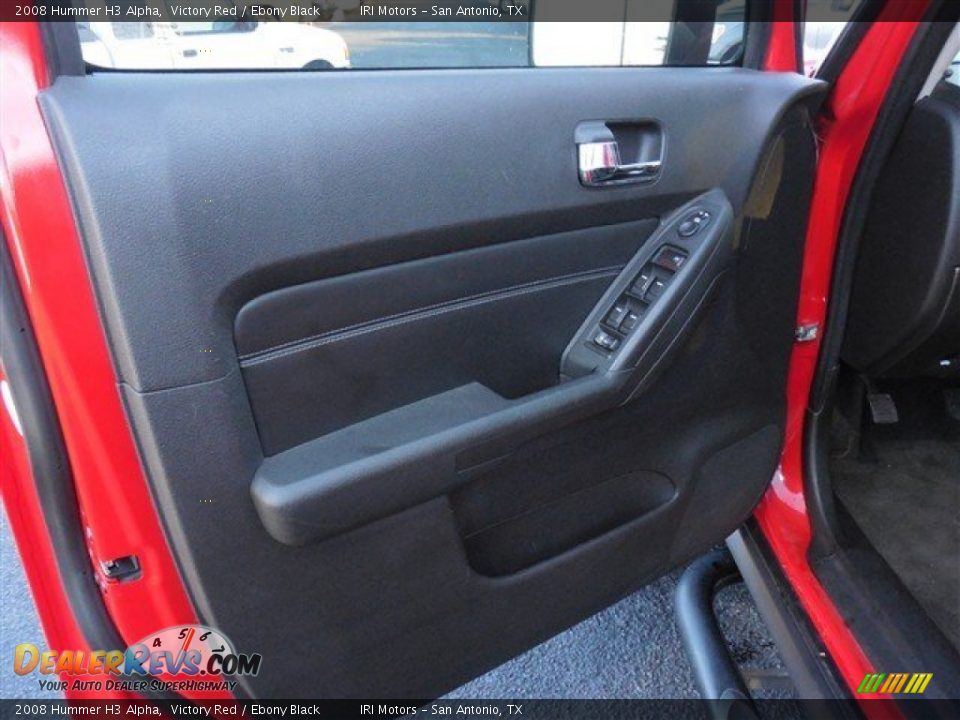 2008 Hummer H3 Alpha Victory Red / Ebony Black Photo #11