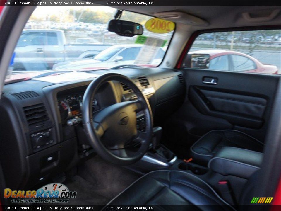 2008 Hummer H3 Alpha Victory Red / Ebony Black Photo #12