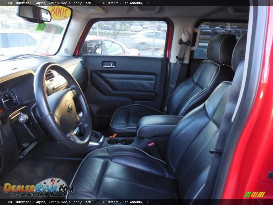 2008 Hummer H3 Alpha Victory Red / Ebony Black Photo #13