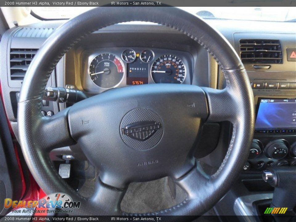 2008 Hummer H3 Alpha Victory Red / Ebony Black Photo #20