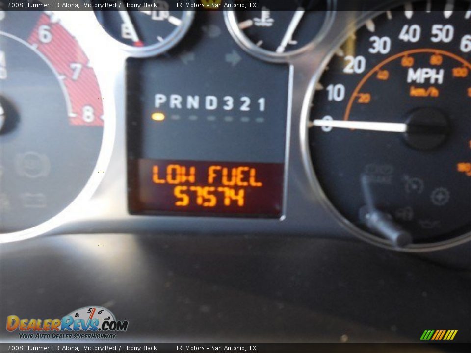 2008 Hummer H3 Alpha Victory Red / Ebony Black Photo #24