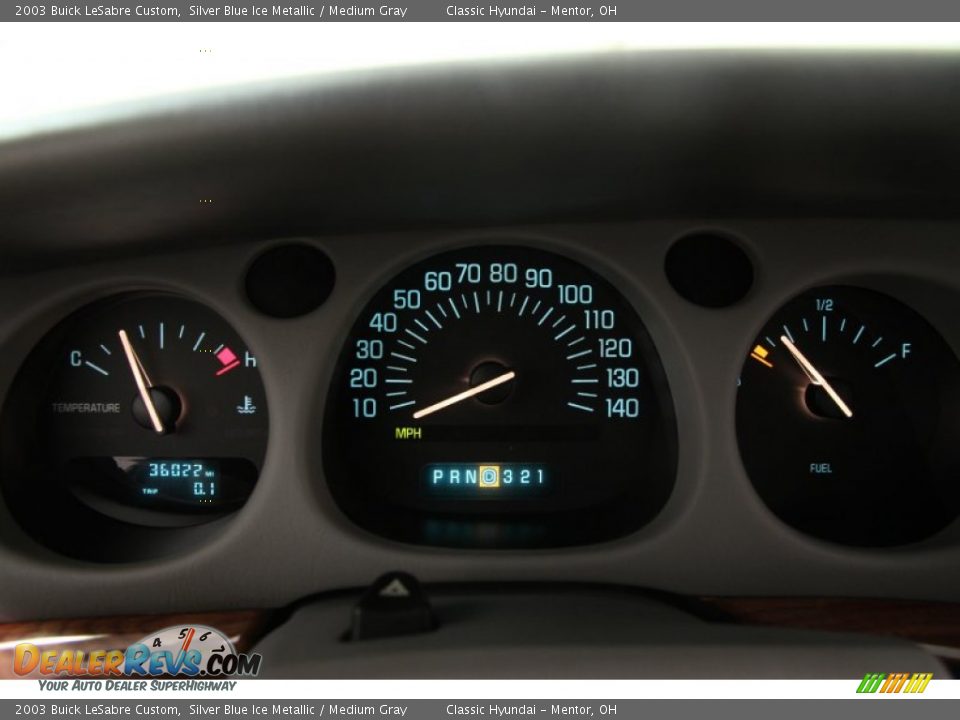 2003 Buick LeSabre Custom Silver Blue Ice Metallic / Medium Gray Photo #7