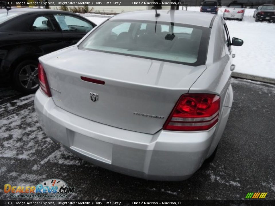 2010 Dodge Avenger Express Bright Silver Metallic / Dark Slate Gray Photo #2