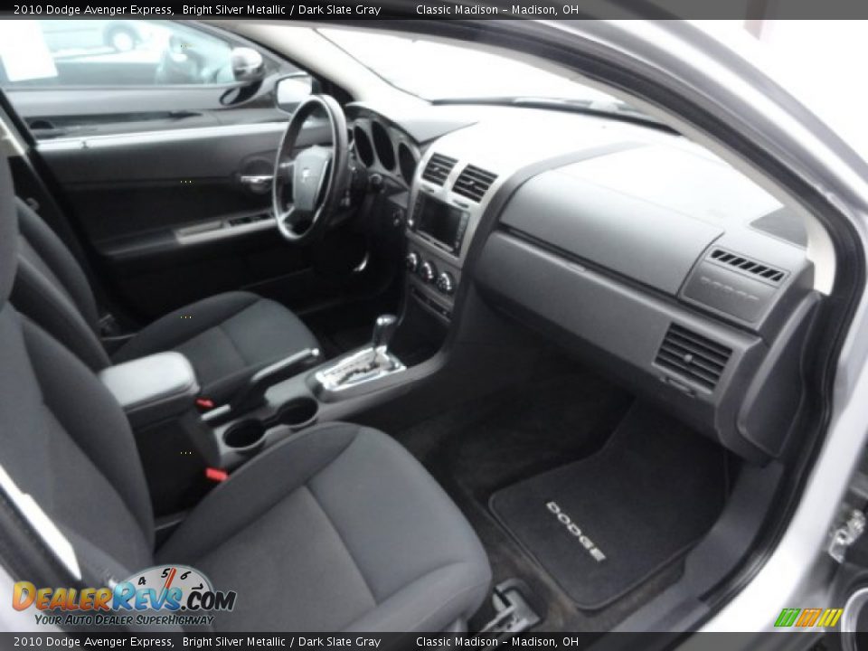 2010 Dodge Avenger Express Bright Silver Metallic / Dark Slate Gray Photo #12