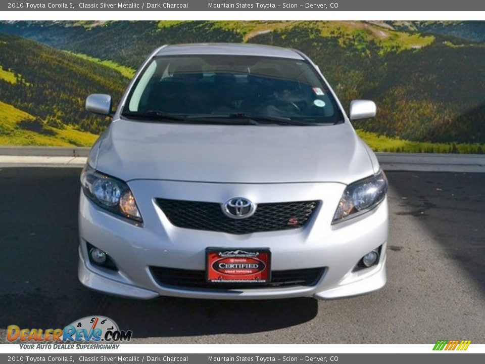 2010 Toyota Corolla S Classic Silver Metallic / Dark Charcoal Photo #4