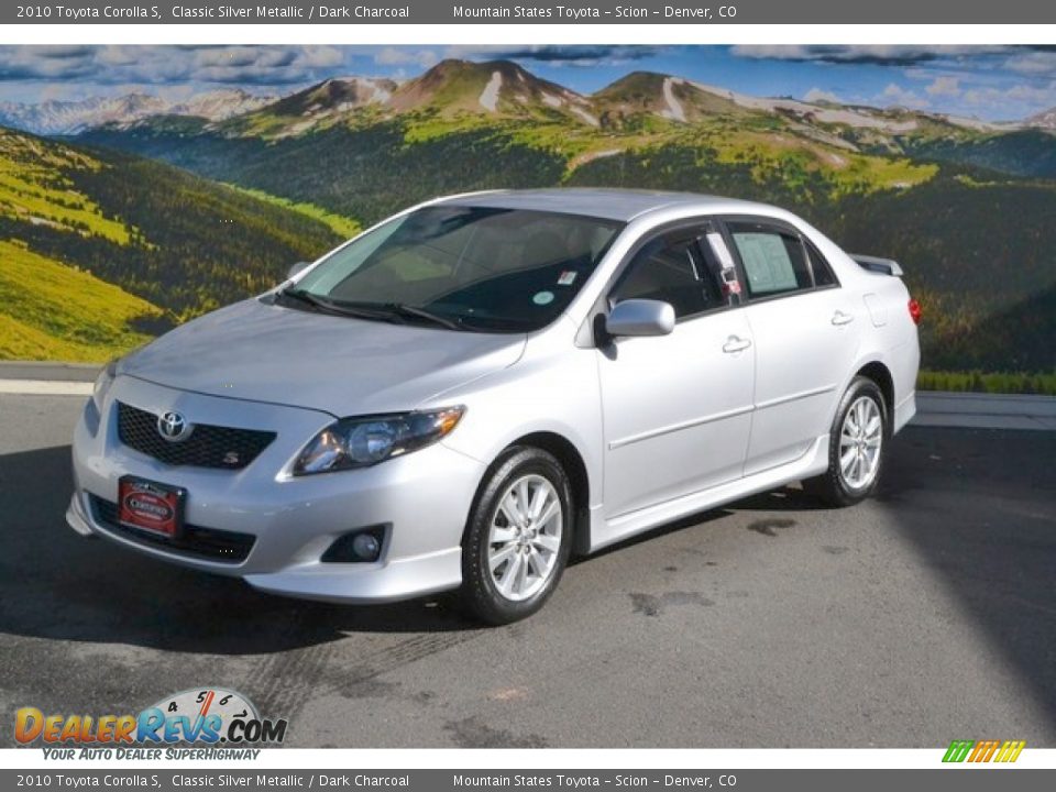 2010 Toyota Corolla S Classic Silver Metallic / Dark Charcoal Photo #5