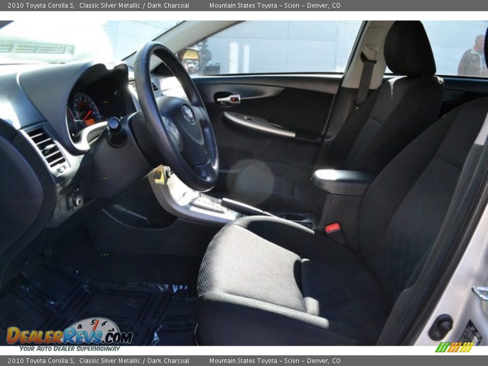 2010 Toyota Corolla S Classic Silver Metallic / Dark Charcoal Photo #10