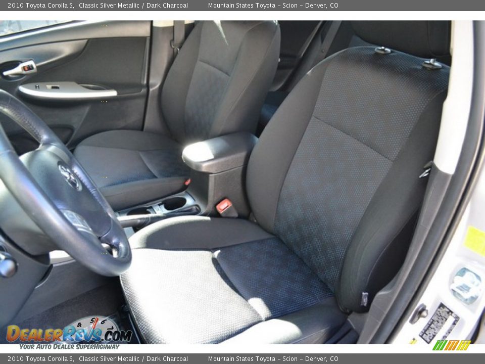 2010 Toyota Corolla S Classic Silver Metallic / Dark Charcoal Photo #11