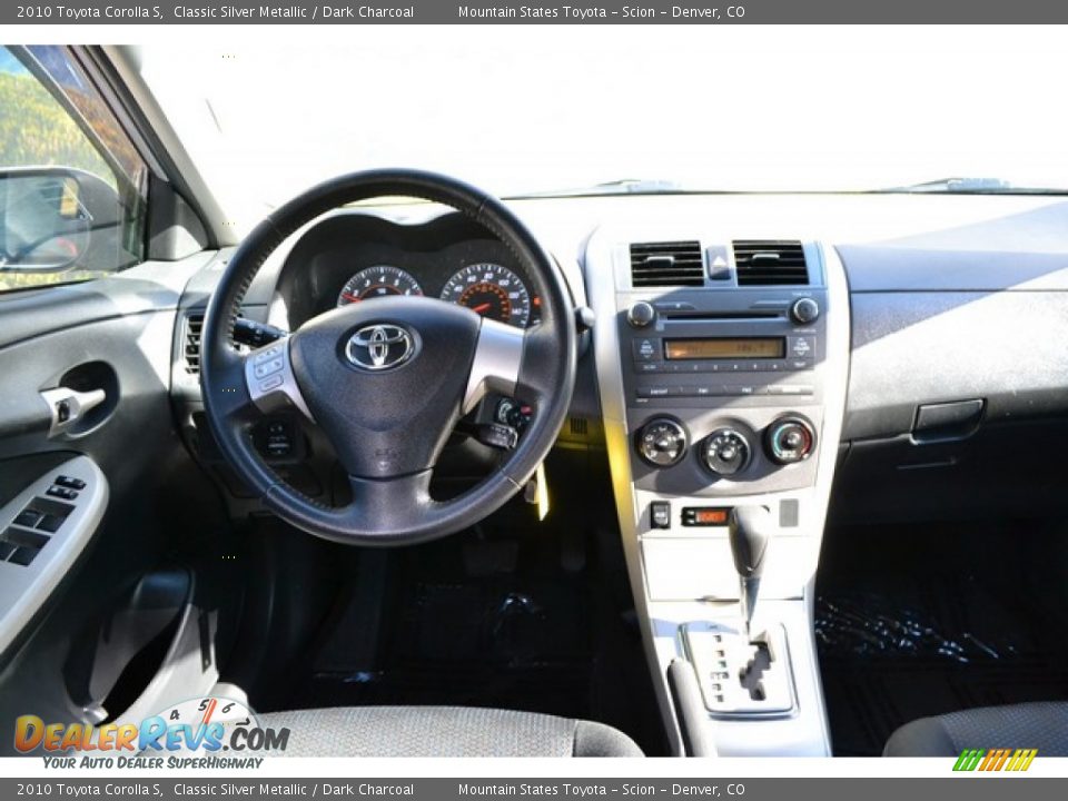 2010 Toyota Corolla S Classic Silver Metallic / Dark Charcoal Photo #12