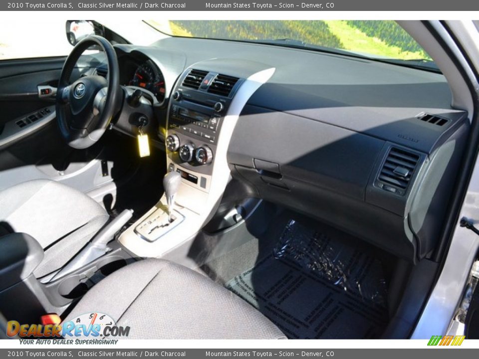 2010 Toyota Corolla S Classic Silver Metallic / Dark Charcoal Photo #14