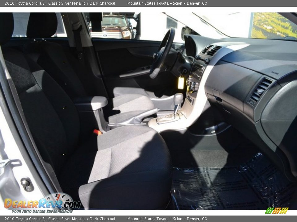 2010 Toyota Corolla S Classic Silver Metallic / Dark Charcoal Photo #15