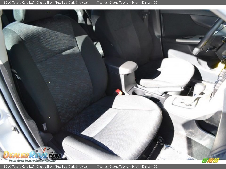 2010 Toyota Corolla S Classic Silver Metallic / Dark Charcoal Photo #16