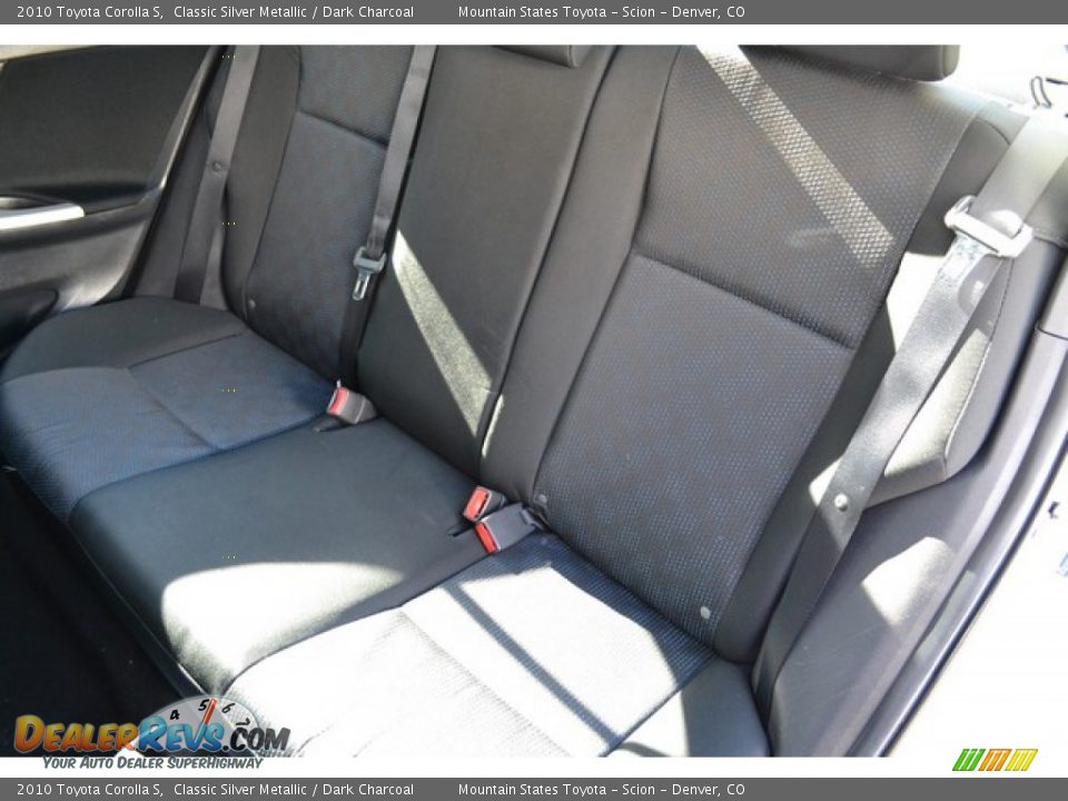 2010 Toyota Corolla S Classic Silver Metallic / Dark Charcoal Photo #20