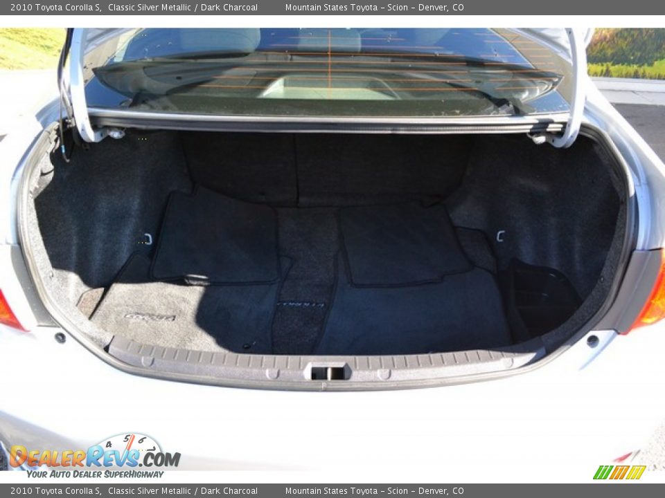 2010 Toyota Corolla S Classic Silver Metallic / Dark Charcoal Photo #23