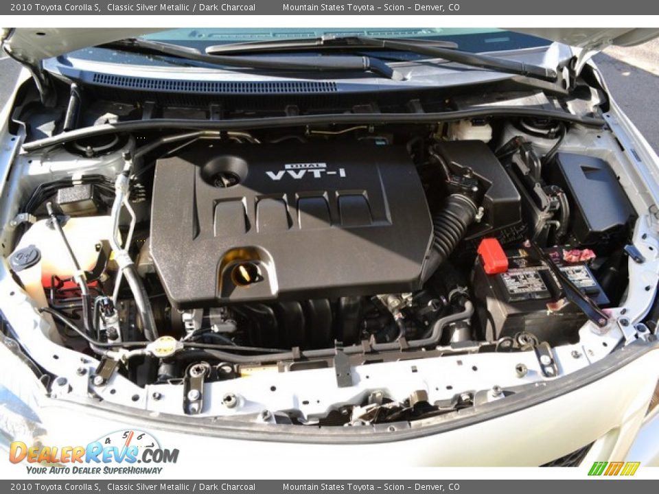 2010 Toyota Corolla S Classic Silver Metallic / Dark Charcoal Photo #24