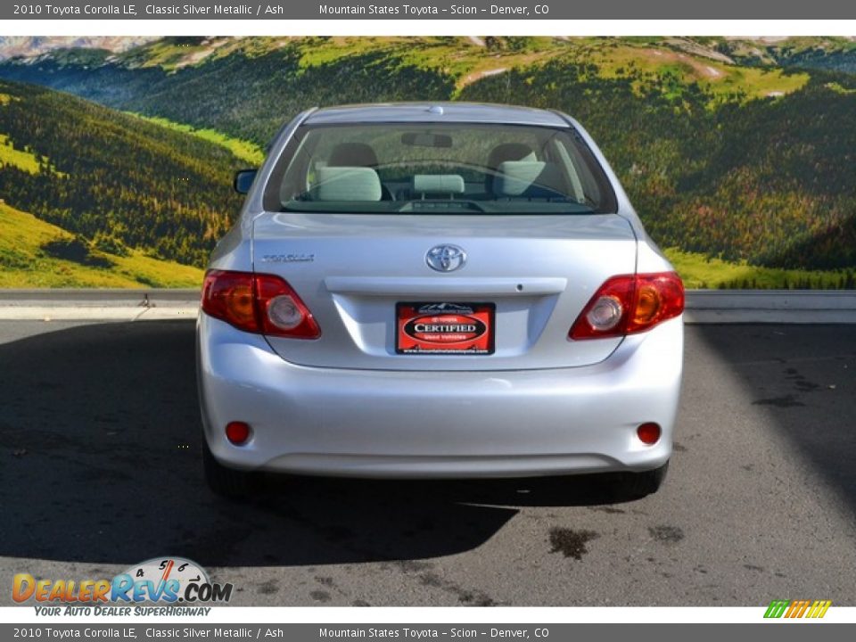 2010 Toyota Corolla LE Classic Silver Metallic / Ash Photo #8